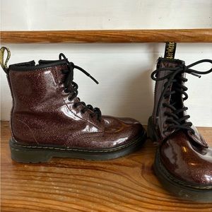 DR. MARTENS 1460 PATENT LEATHER BOOTS